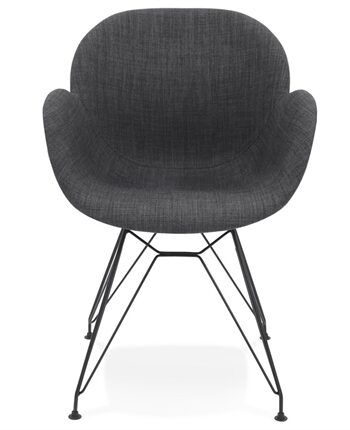 Equium Stol Med Gråt Stof Sorte Ben  Sneaker