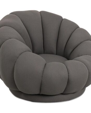 Homeville Fermo Med Drejefunktion Vaffelvævet Grå 97x97x69cm  Sneaker