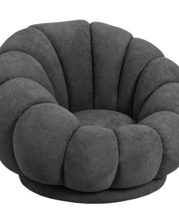 Homeville Fermo Med Drejefunktion Plys Mørkegrå 97x97x69cm  Sneaker