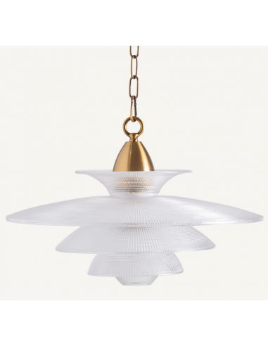 Loftlampe Stål Krystalglas ø48 E14 Antik Messing Krystal Vical Home Sneaker